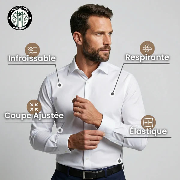 Chemise infroissable